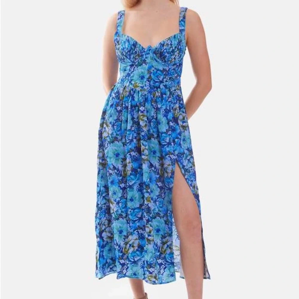 For Love & Lemons Astor Midi Dress - Picture 1 of 6